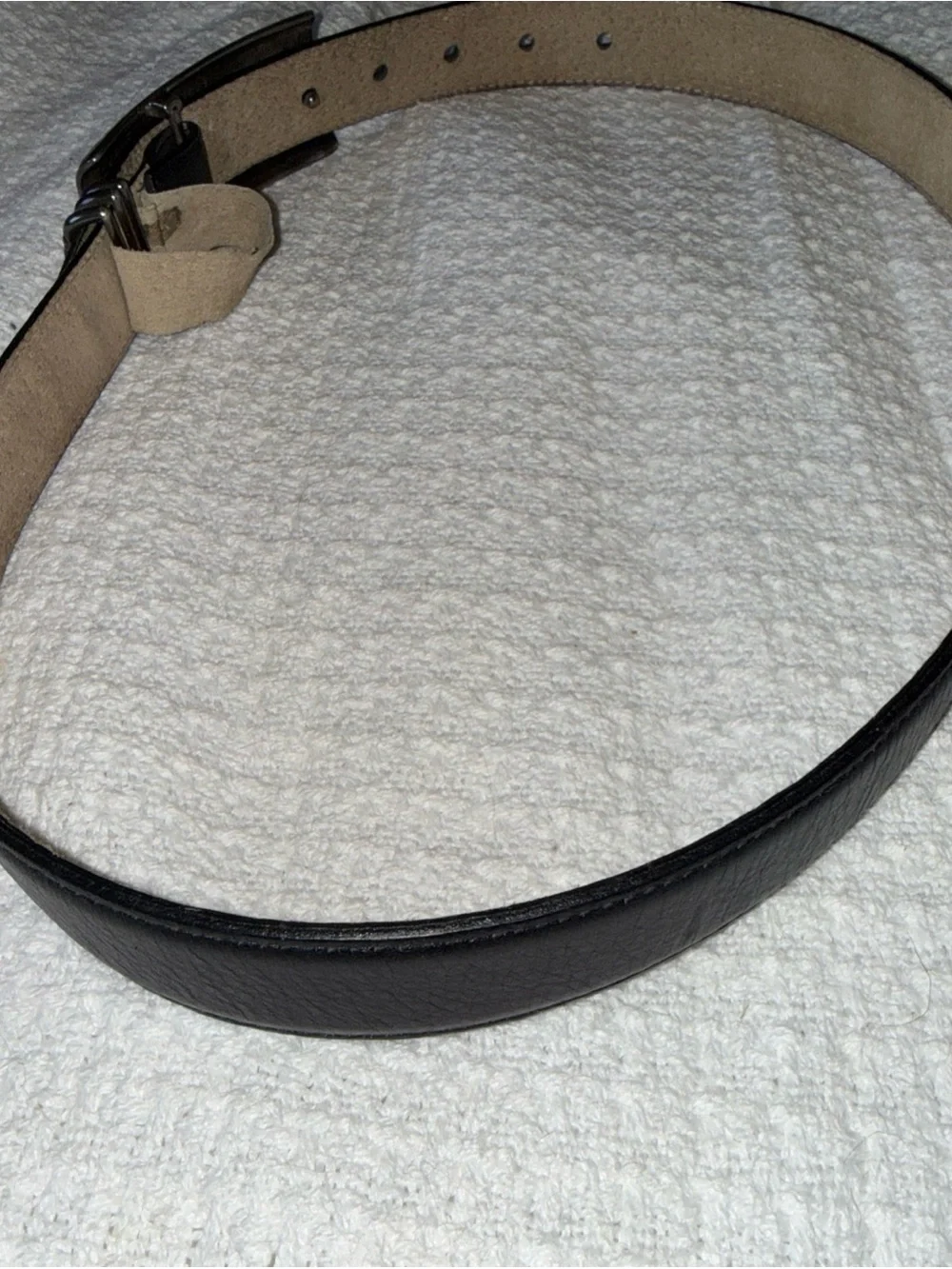 Vintage Western Boho Patricia Green Black Leather Belt w/ Silver Filigree Buckle